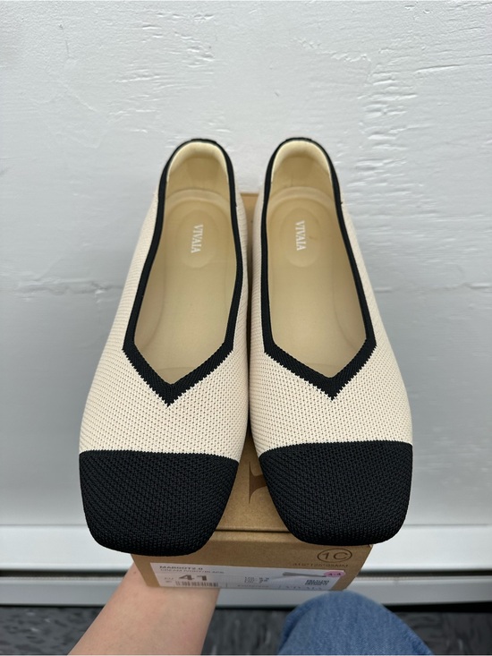 Vivaia Shoes - Vivaia Margot 2.0- cream Ivory/ black